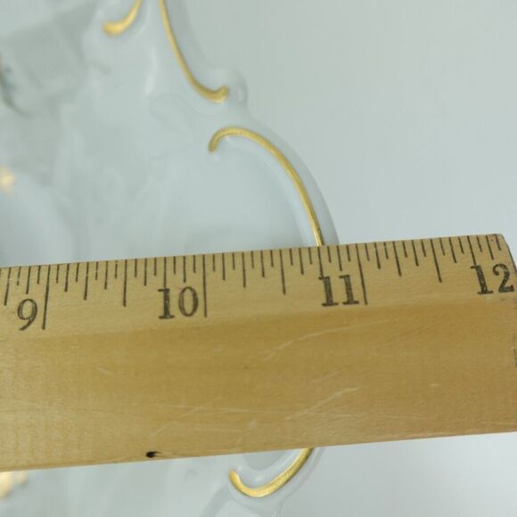 Reichenbach Reticulated Porcelain Footed Serving Bowl Centerpiece Germany - Picture 15 of 16